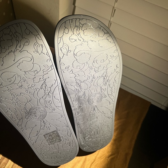 Versace Black Slides - Women Size 9, New with box, full inclusion. - Picture 3 of 5